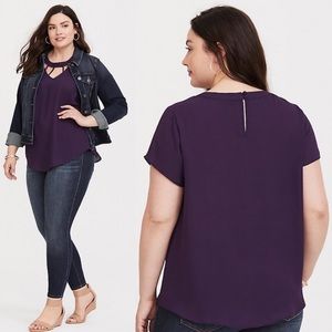 Torrid Purple Blouse